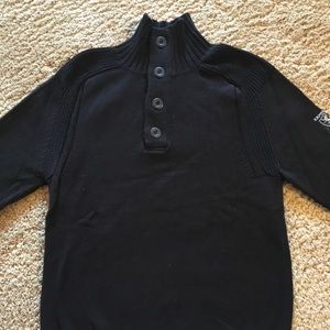 Express four button black sweater-Medium